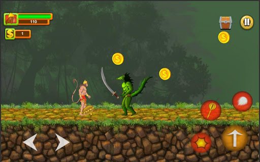 Android application Hanuman Adventure Indian game screenshort