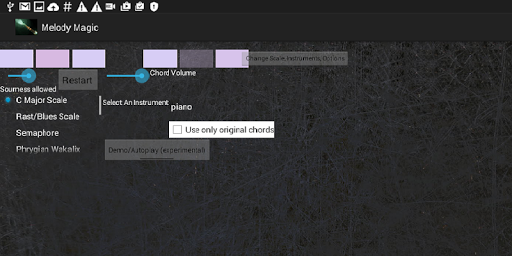 Melody to Chord Composer Screen 2