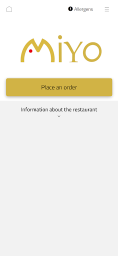 Android application Miyo Sushi screenshort