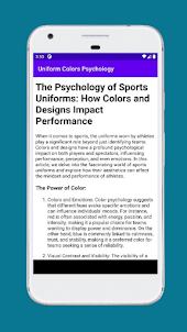 Uniform Colors Psychology