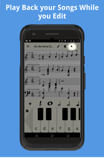 Compose sheet music Screen 3