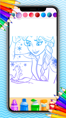 Frozen : Elsa Coloring Gameのおすすめ画像2