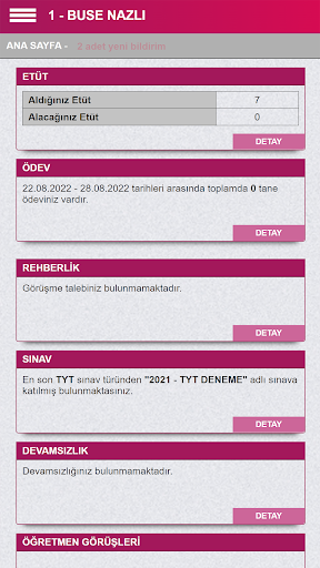Dersonom Öğrenci Mobil Screen 2
