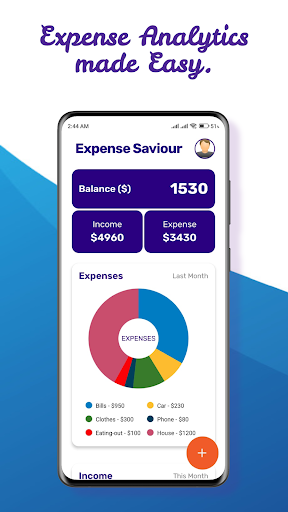 Android application Expense Saviour - Cloud Wallet screenshort