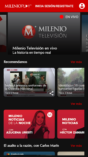 Android application Milenio Play screenshort