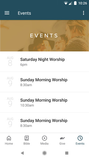 Calvary Baptist Church RMNC Screen 3
