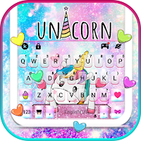 Фон клавиатуры Cute Dreamy Unicorn