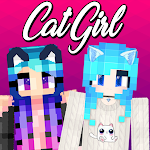 Cover Image of Herunterladen Cat Girl in MCPE + Kawai Skins  APK