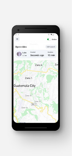 Android application Rumbo Drive screenshort