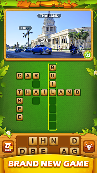Word Cross Puzzle: Pics - Free Offline Word Games capturas de pantalla