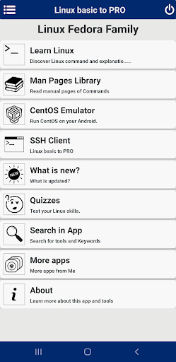 Android application Linux basic to PRO screenshort
