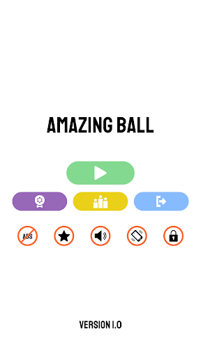 Android application Amazing Ball 2D: Ring Jump screenshort