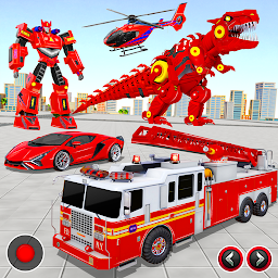 「消防車機器人汽車遊戲」圖示圖片