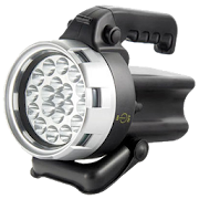 Powerfull LED flashlight with compass