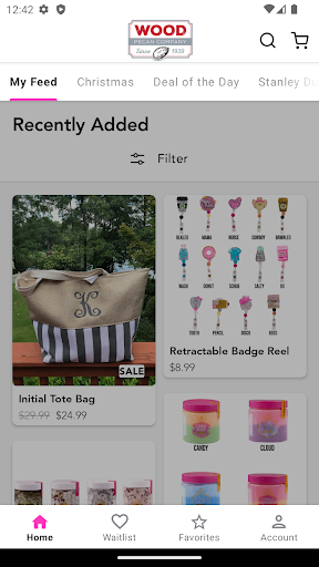 Android application Wood Pecan Company screenshort
