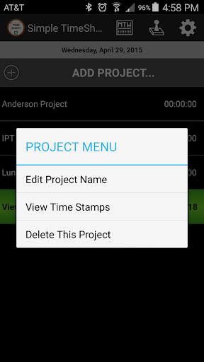 Simple TimeSheet Screen 2