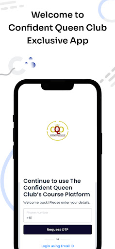 Android application Confident Queen Club screenshort
