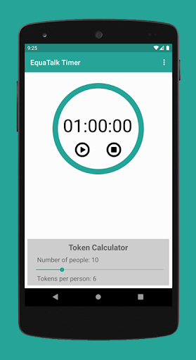Android application EquaTalk Timer screenshort