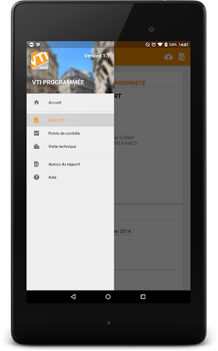 VTI web - Visite Technique Screen 2