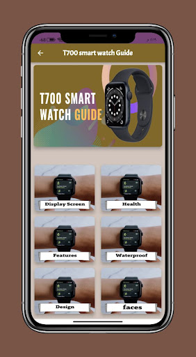 Android application T700 smart watch Guide screenshort