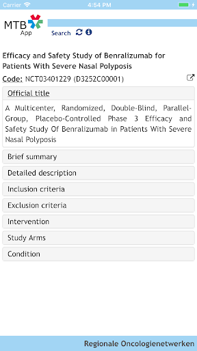 MTB-app Screen 3