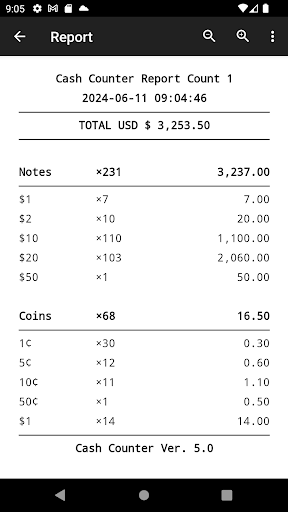 Cash Counter Count Note & Coin screenshot 10