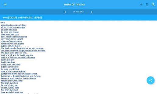 American Idioms-Phrasal Verbs Captura de pantalla