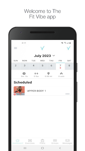 Android application The Fit Vibe screenshort