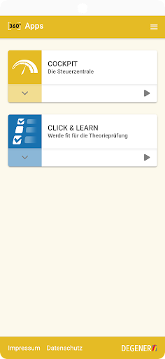 Android application Fahrschul-Campus screenshort