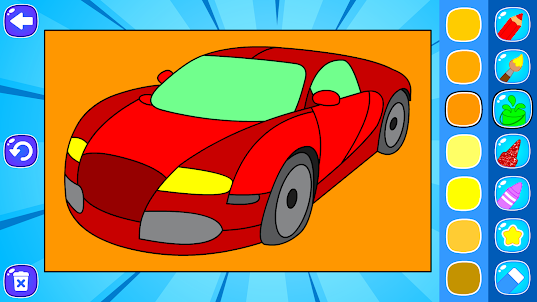 Car Coloring Game