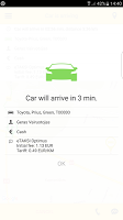 screenshot of eTAKSI - get taxi in Lithuania