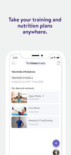 My Training Partners Screen 3
