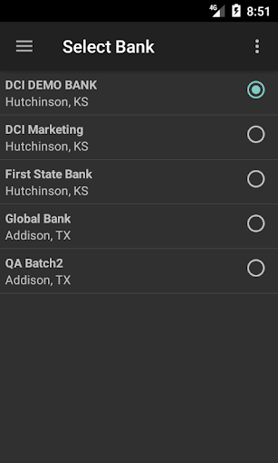 Android application GoBanking screenshort