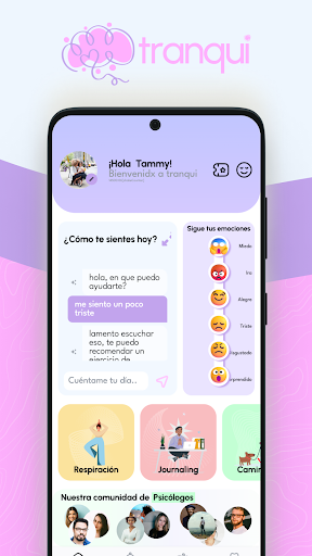 Android application Tranqui MH screenshort
