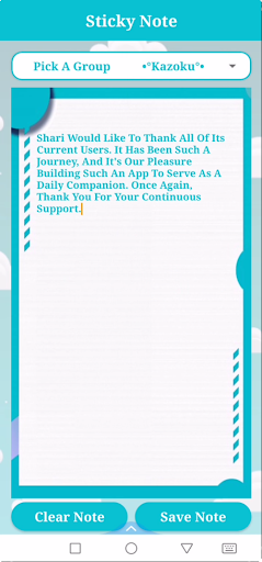 Shari: Groups Companion Screen 3