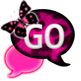 GO SMS - PinkCheetahButterfly2 icon