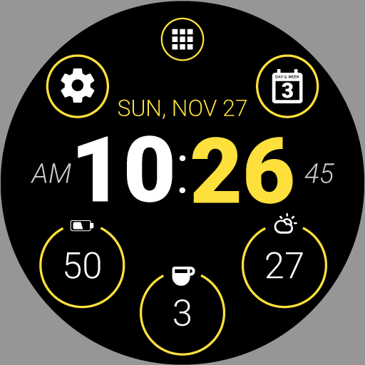 Minimal Watch Face by HuskyDEV