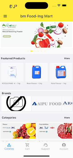 Android application bm Food-Ing Mart screenshort