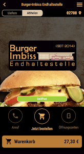Burger-Imbiss Endhaltestelle Unknown