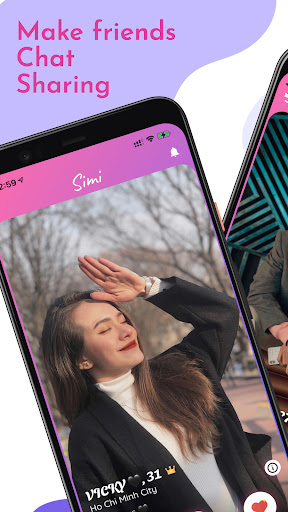 Android application Simi - Dating & Meet People screenshort