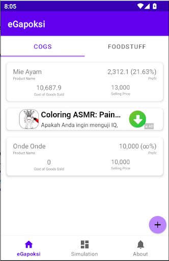 Android application eGapoksi screenshort