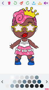 Doll Coloring Game for girls Varies with device APK screenshots 5