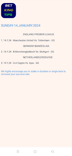 Bet king tips - Sure Tips Screenshot 4 - AppWisp.com