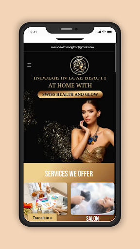Android application Swiss Health and Glow screenshort