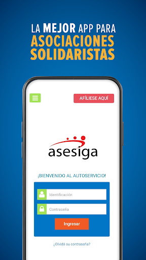 Android application ASESIGA screenshort