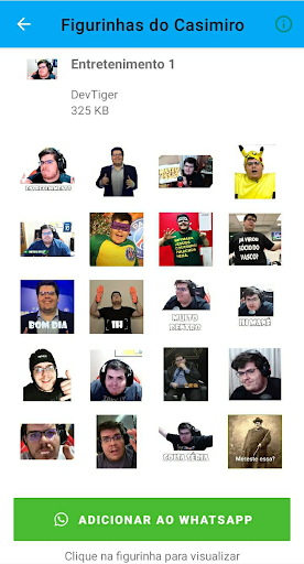 Android application Figurinhas do Casimiro screenshort