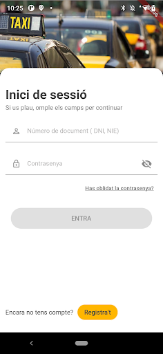 Android application Taxistes AMB screenshort