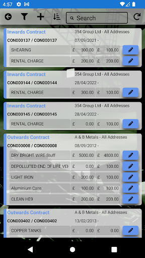 Fred Mobile Contracts Screen 2