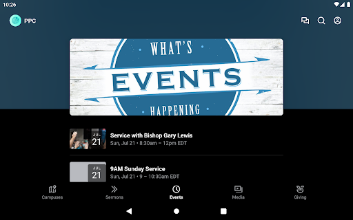 Screenshot of Palmetto Pointe Church