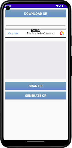 Android application Aplikasi pemindai QR Code screenshort